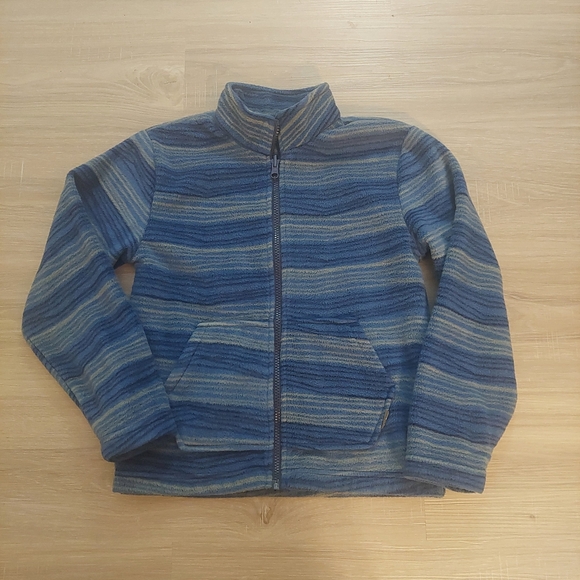 Eddie Bauer Boys Fleece Zip Up Jacket  Size 7/8 - Picture 1 of 3